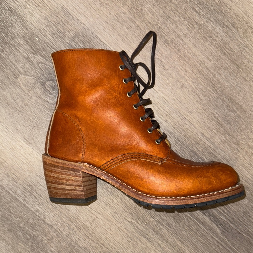 Red Wing Shoes Women's Brown Lace Up Boots - Picture 9 of 15